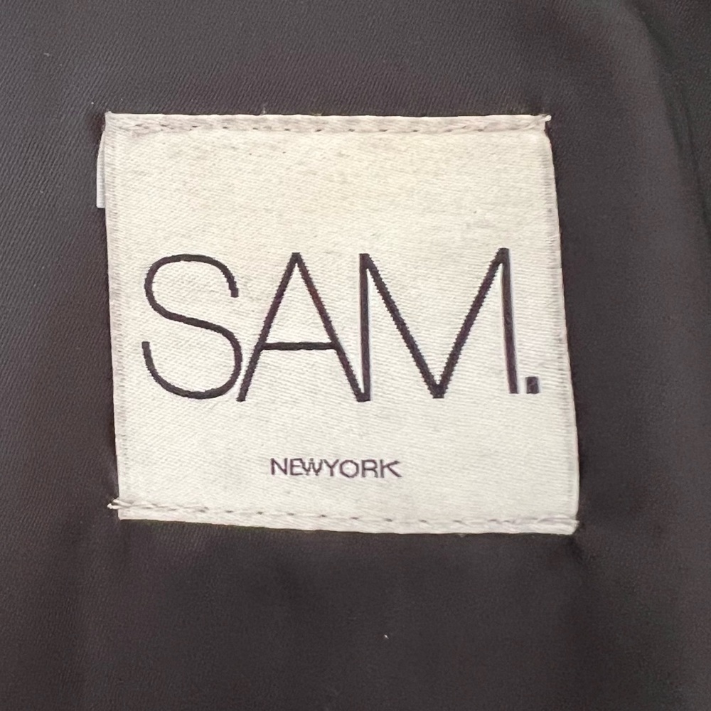 SAM. New York Black Fox Fur Vest Coat Size M/L - Picture 9 of 9